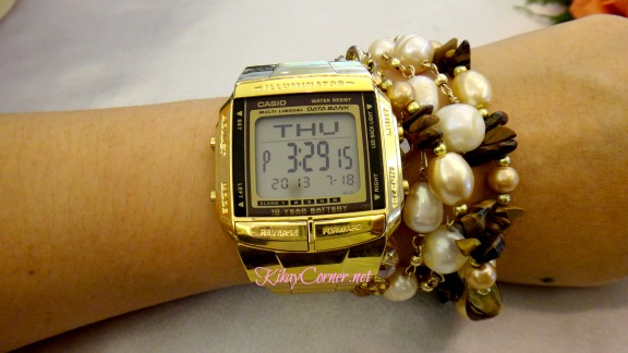 casio db 360 databank with accessories, arm candy